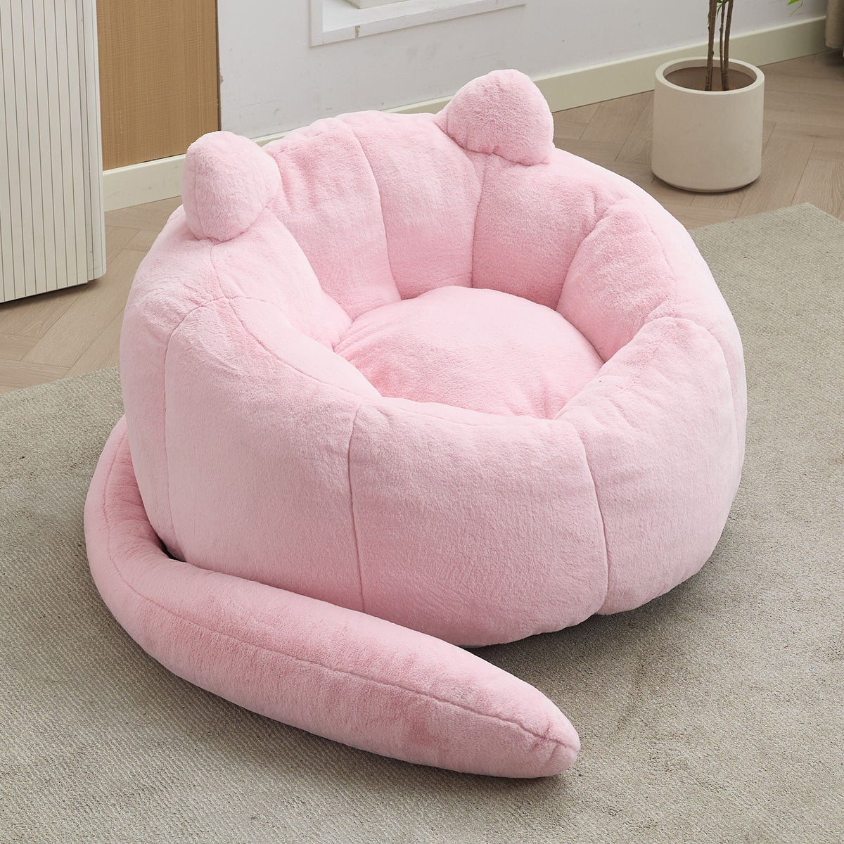 Cat Shaped Bean Bag Sofa With Long Tail - view 8