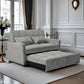 3 In 1 Convertible Sleeper Sofa Bed, Modern Fabric Futon Sofa Couch Pullout Bed, Adjustable Backrest With - view 2