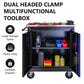 Movable Lockable Double Door Partition with Lock