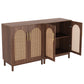 59" Rattan Sideboard Buffet Cabinet