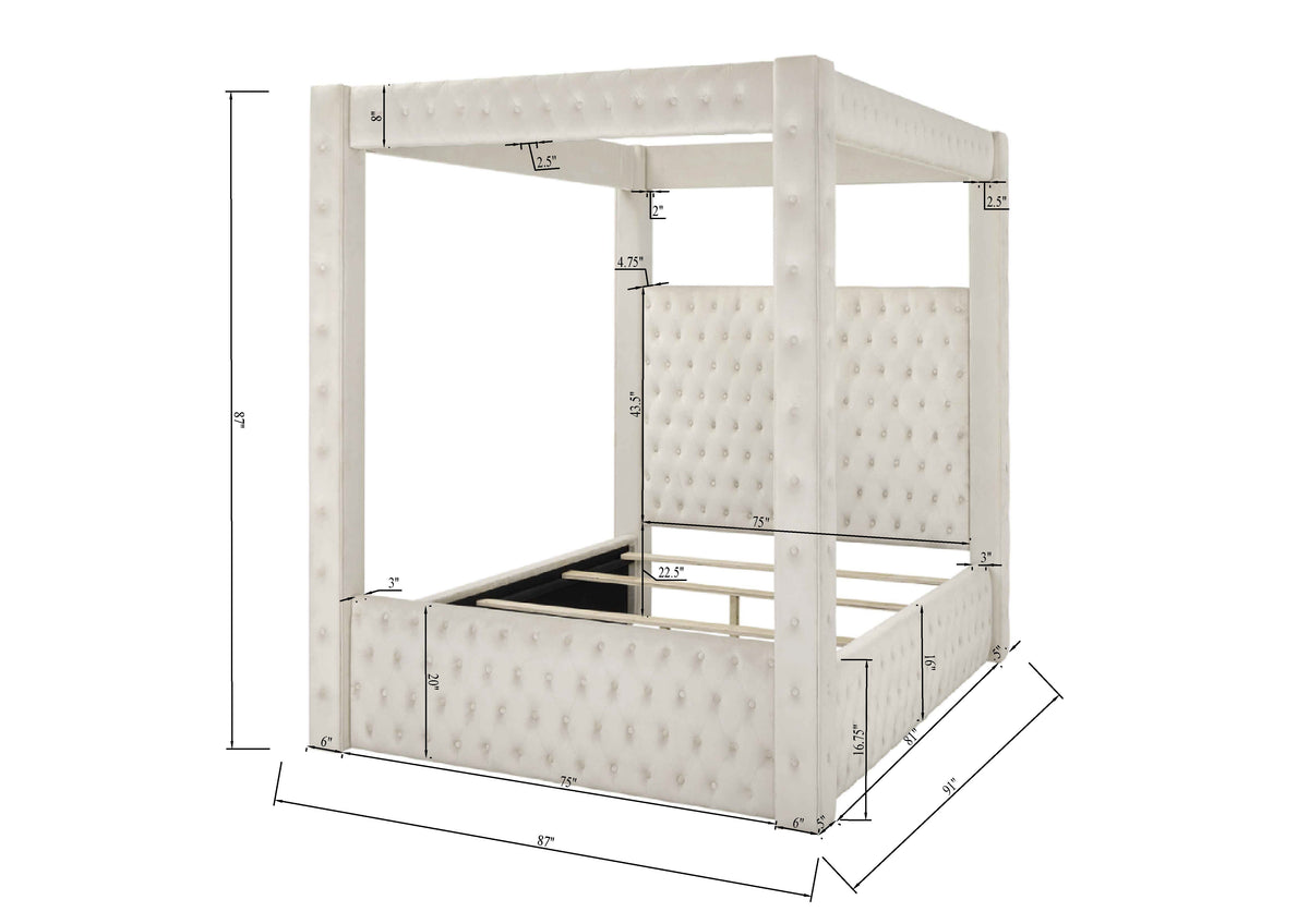 Majestic Canopy Four-poster King Bed