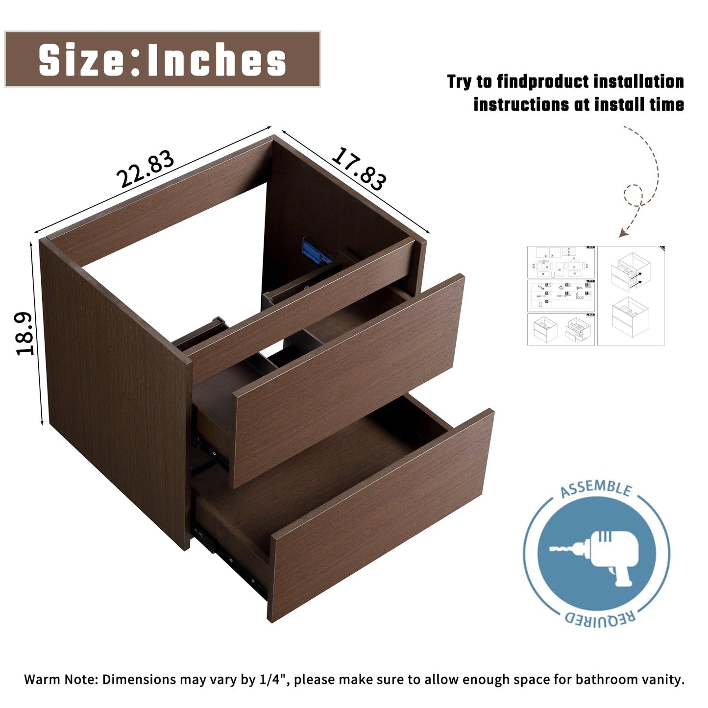 Wall-Mounted Bathroom Vanity