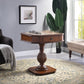 Bishop II Cherry Finish Reversible Chess Checker Game Table