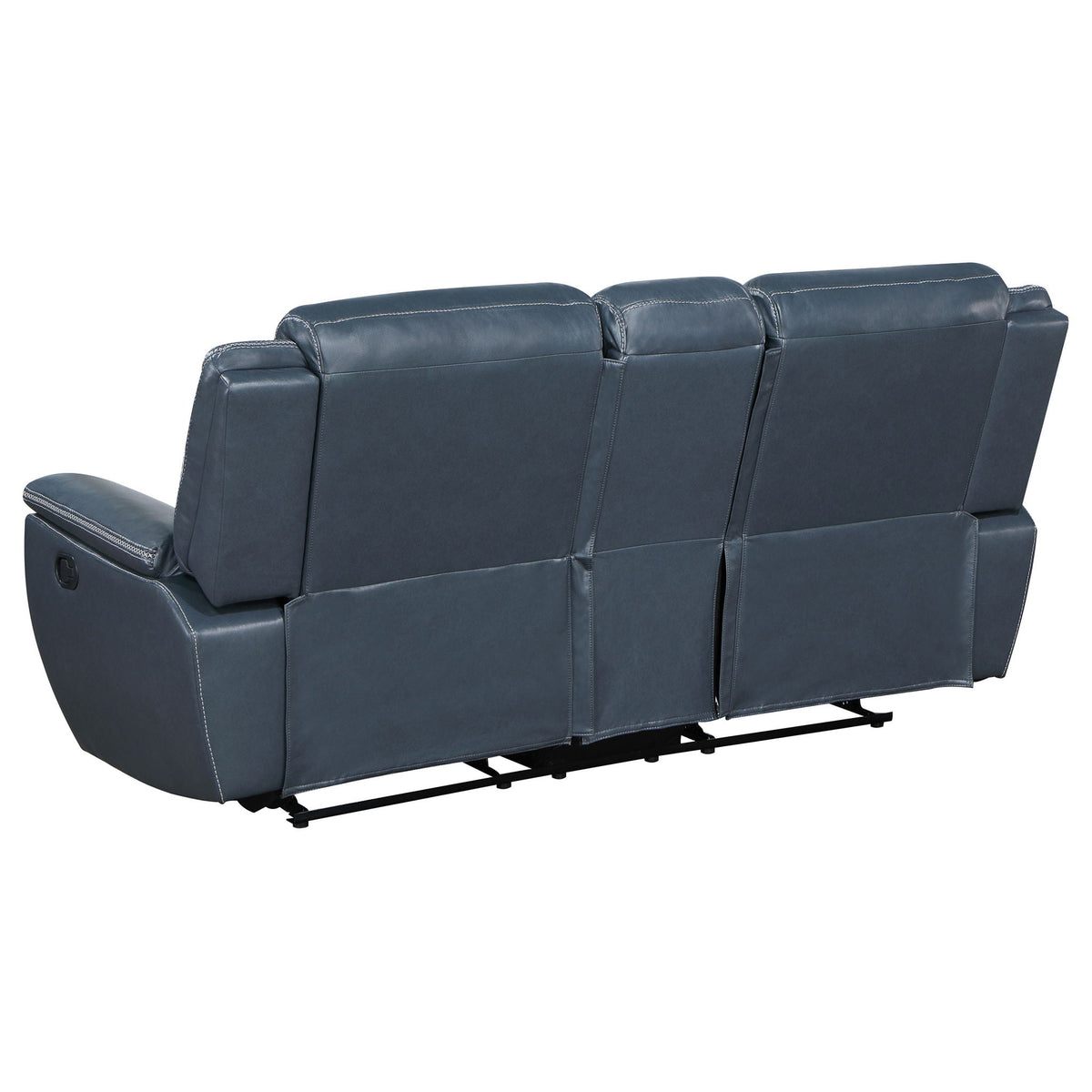 Sloane Upholstered Padded Arm Reclining Loveseat Blue - view 5