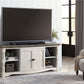 Havalance - Extra Large TV Stand - 2 Doors - Brown / Beige