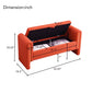 Modern Teddy Upholstered Large Bed End Bench With Arms And Storage - view 26