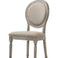 Faustine - Side Chair (Set of 2) - Tan Fabric & Salvaged Light Oak