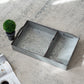 Set of 3 Decorative Galvanized Trays