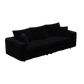 Plush Corduroy 3-Seat Sofa
