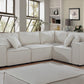 Melrose 99" Modular Sectional Sofa with Ottoman