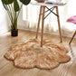 Artificial Woolen Carpet Rug Floral Shape Sheepskin Hairy Carpet Faux Mat Seat Pad Fur Warm Tapetes Floor Mat Soft Area Rug