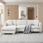 Modern Cloud Sectional Sofa L Shaped Luxury Couch Set With 2 Free Pillows 4 Seat With Oversized Chaise - view 4
