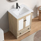 Wooden Bathroom Vanity Sink Base Cabinet - 24" Width