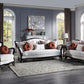 Nurmive - Sofa With 7 Pillows - Beige Fabric