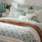 9 Piece Cotton Percale Comforter Set Aqua