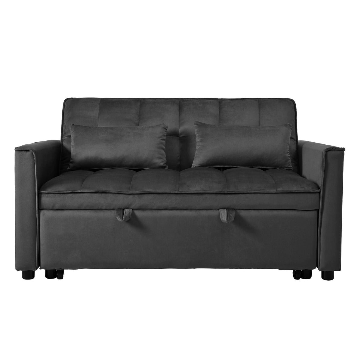 3 In 1 Pull Out Couch Convertible Sofa Bed With Reclining Backrest - view 18