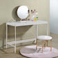 Midriaks - Mirror & Stool - Synthetic Leather , White & Gold