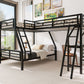 Twin over Full Bunk Bed with Loft Bed and Desk