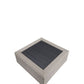 Salena - Patio Sectional Sofa With 4 Pillows & Coffee Table - Beige Fabric & Gray Wicker