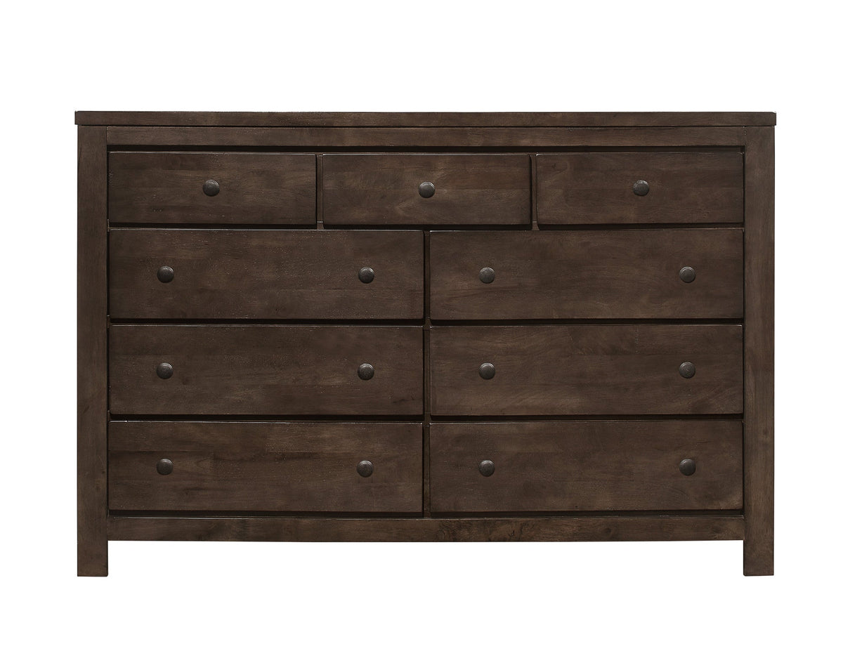 Brown 9-Drawer Dresser