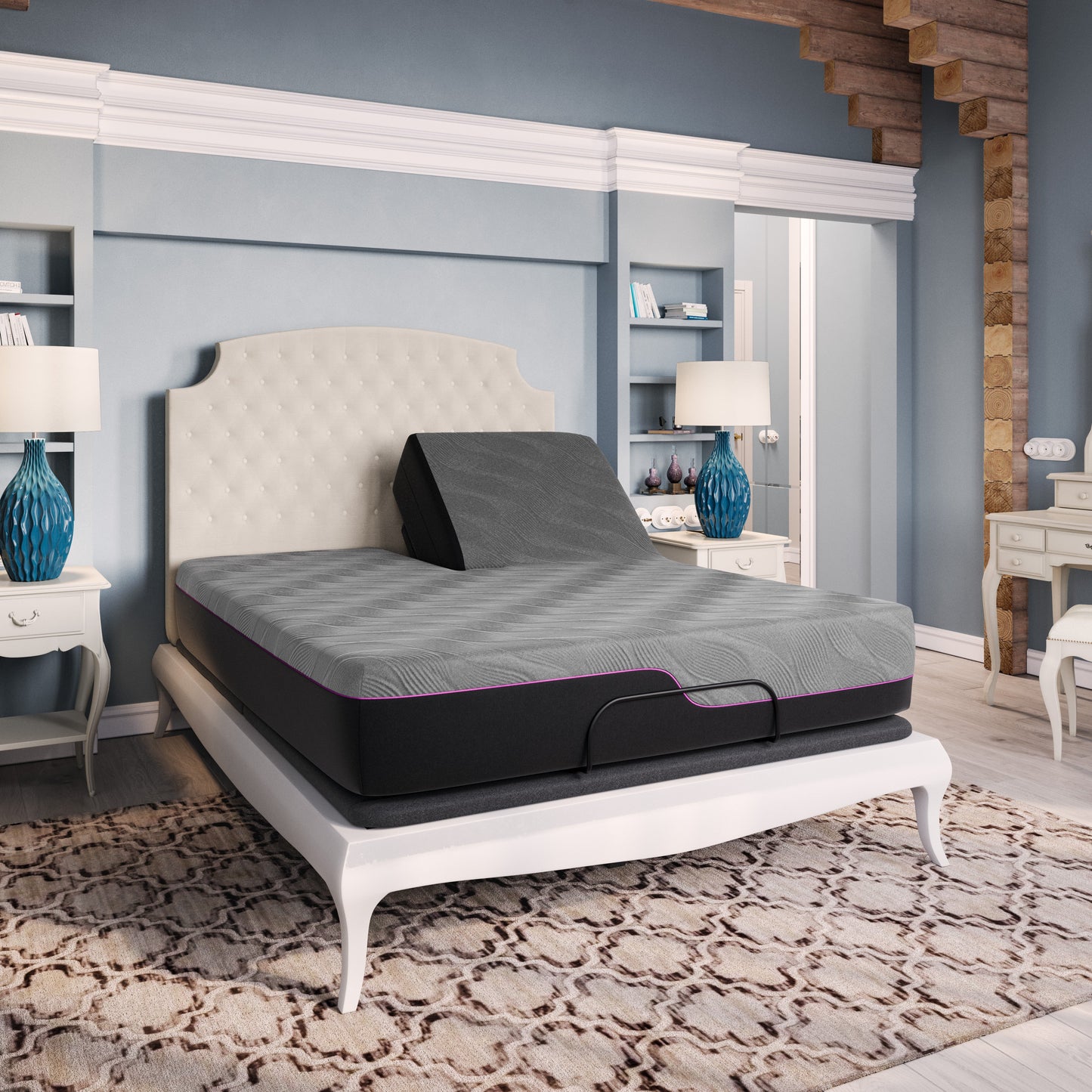 Bridgevine Home 11-Inch Renew Flex Head Cooling GelCare Memory Foam Mattress, King Size