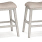Skempton - Upholstered Stool (Set of 2) - White