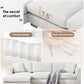 Modern Cloud Sectional Sofa L Shaped Luxury Couch Set With 2 Free Pillows 4 Seat With Oversized Chaise - view 5