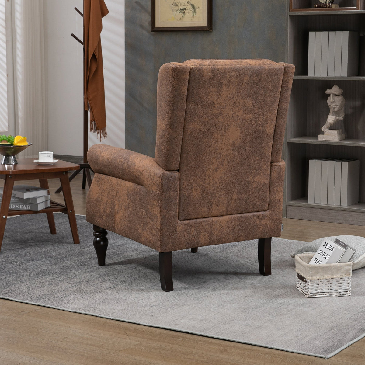 Wood Frame Armchair - Modern Accent Chair