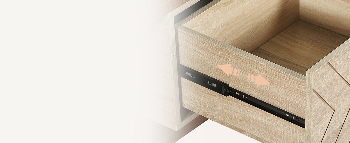 42.13" Extendable Coffee Table with Storage Drawers