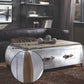 Brancaster - Coffee Table - Antique Oak & Aluminum