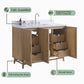 48'' Freestanding Single Sink Light Coffee Bathroom Vanity