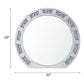 Noralie - 29" Accent Mirror - Mirrored & Faux Diamonds
