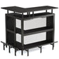 36” x 48” L-Shaped Home Bar Unit with Footrest