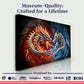 3D Dragon and Wolf Wall Art II