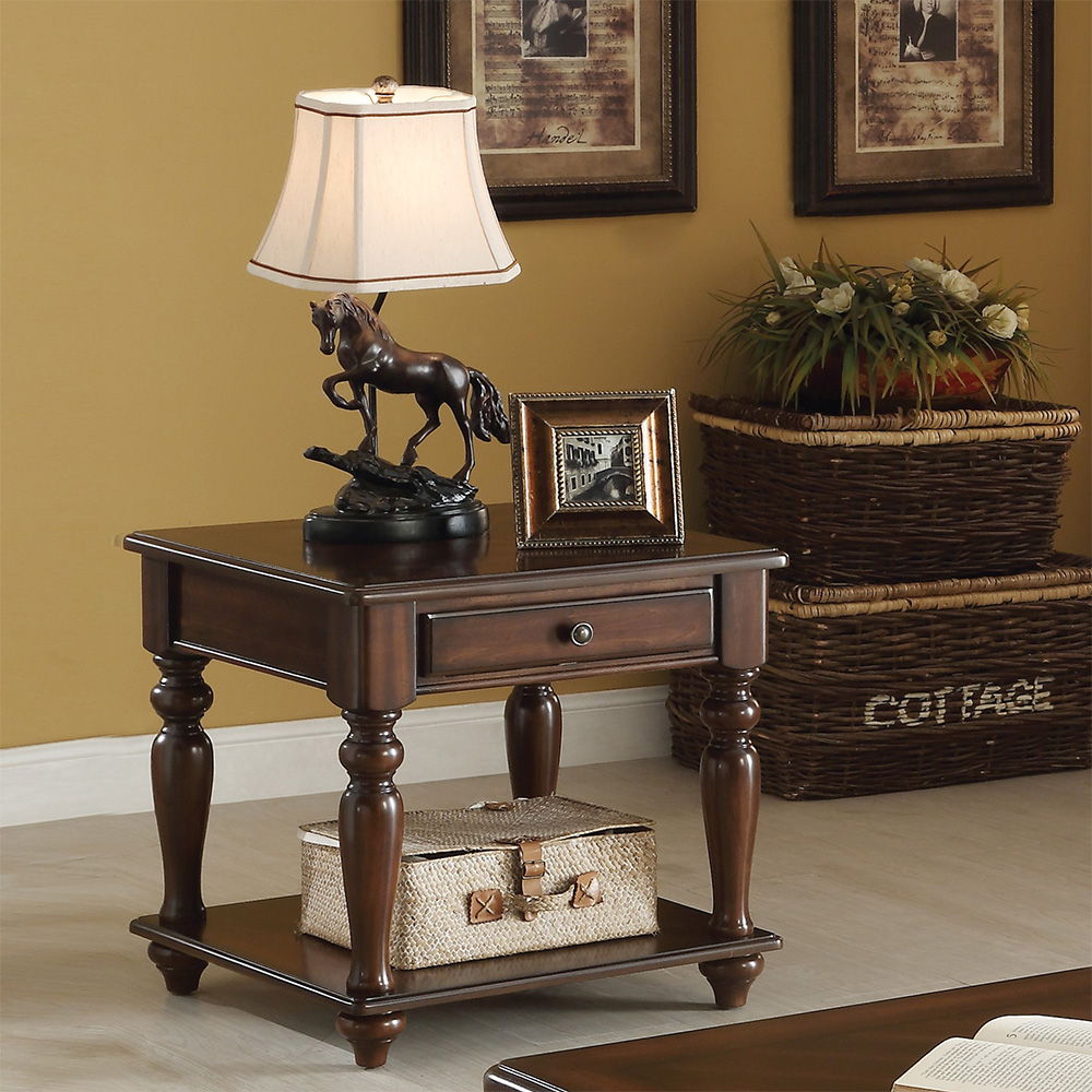 Farrel - End Table - Walnut