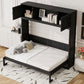 Full Size Murphy Bed with Storage Cabinets