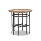 Foundry 24" Square Reclaimed Pine Wood & Iron Side Table