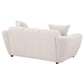 Destino Chenille Upholstered Splayed Arm Loveseat Greige - view 4