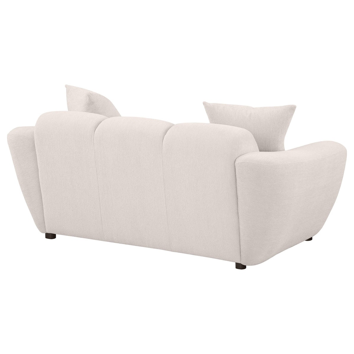 Destino Chenille Upholstered Splayed Arm Loveseat Greige - view 4