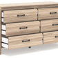 Battelle - Six Drawer Dresser - Tan