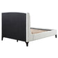 Theodore Snow Upholstered Eastern King Wingback Bed