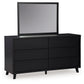 Danziar - Dresser And Mirror - Black