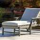 Visola - Chaise Lounge with Cushion - Gray