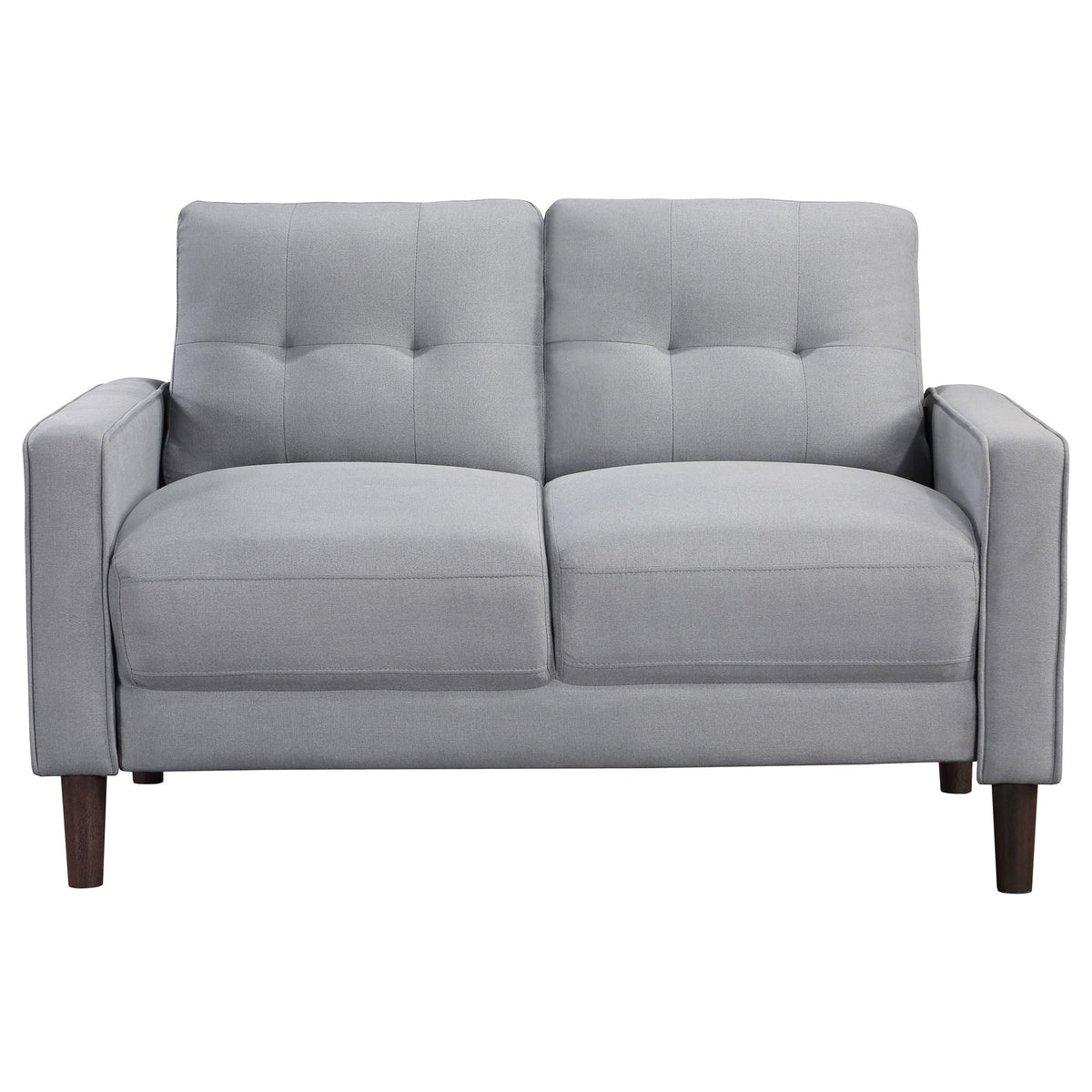 Bowen Upholstered Track Arm Tufted Loveseat Grey - view 6
