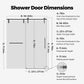 Frameless Single Sliding Shower Doors