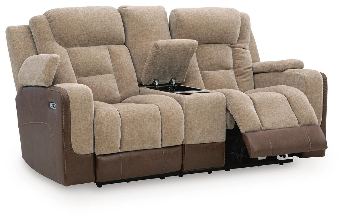 Mixed Motion - Power Reclining Loveseat With Console / Adjustable Headrest - view 10