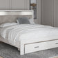 Altyra - King Upholstered Storage Bed - White