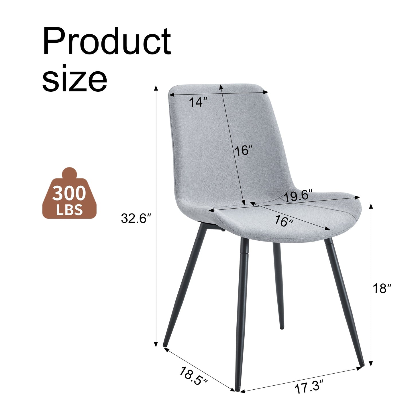 Comfortable Linen-Cotton Dining Chair Set