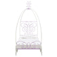 Priya II - Full Bed With Canopy - White & Light Synthetic Leather Rple