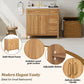 36" Wood Bathroom Vanity with Solid Wood Frame